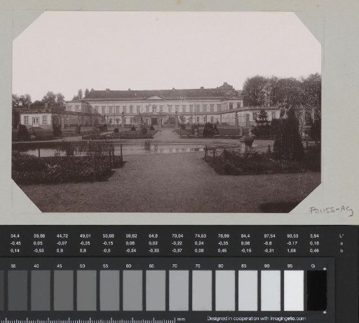 View of the garden of Herrenhausen Palace near Hannover