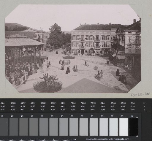 View of the Brunnenplatz and Brunnenstrasse at Pyrmont