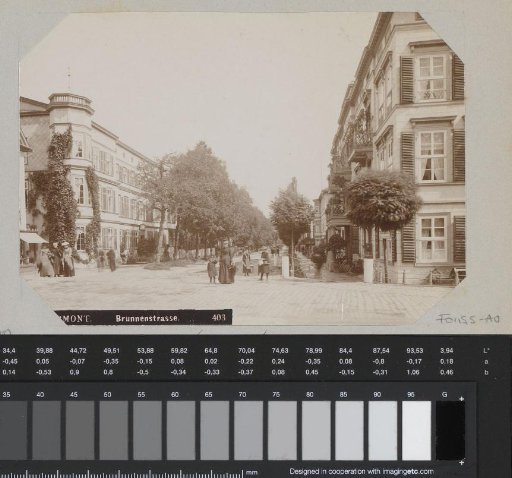 View of the Brunnenstrasse at Pyrmont