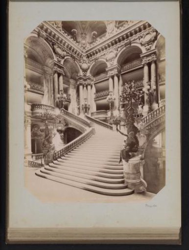 Interior with stairs of the Opéra de Paris