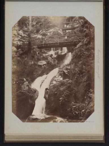 View of the Gertelbach Waterfalls