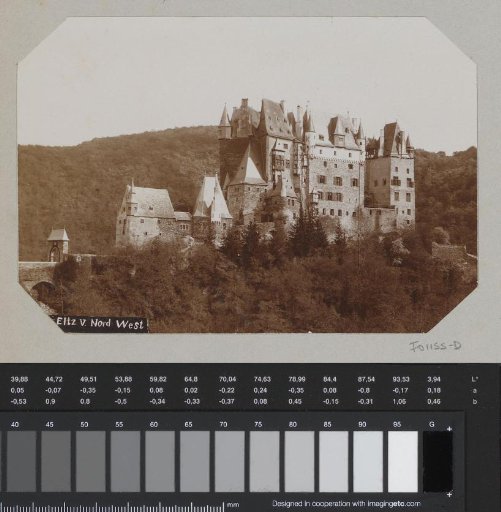 View of the north-west side of Burg Eltz at Wierschem