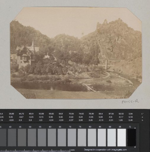 Landscape with mountains and river at Altenahr
