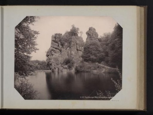 View of the Externsteine in the Teutoburg Forest