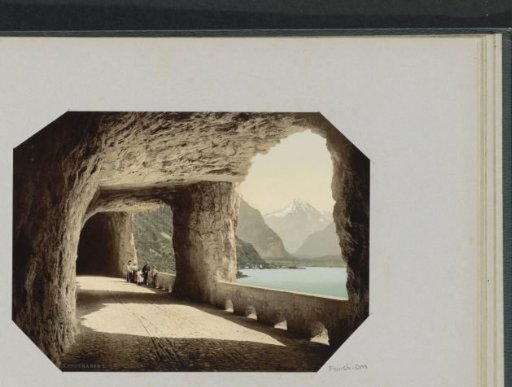 Tunnel on the Axenstrasse in Switzerland