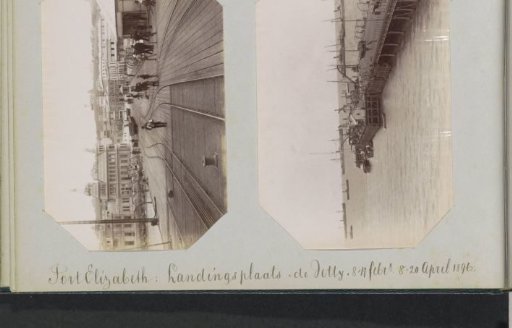 View of the pier with rails in Port Elizabeth