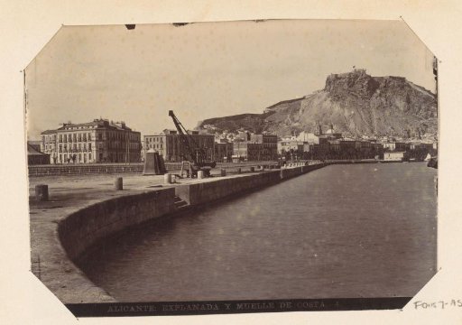 View of the harbour of Alicante