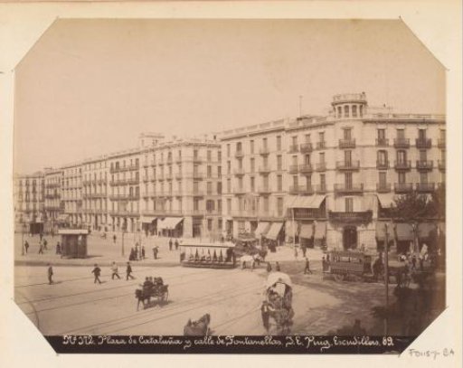 View of Plaça de Catalunya at Barcelona