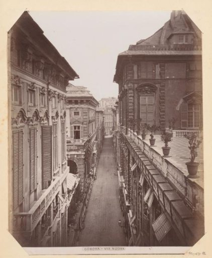 View of Via Garibaldi at Genoa