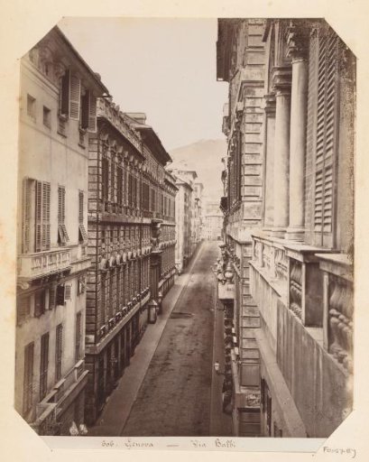 View of Via Balbi at Genoa