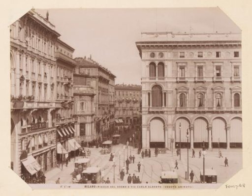 Piazza del Duomo and Via Carlo Alberto at Milan