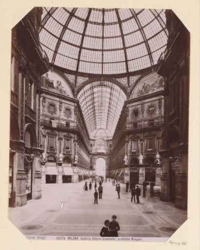 View of Galleria Vittorio Emanuele at Milan