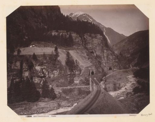 View of the Gotthard Railway at Faïdo