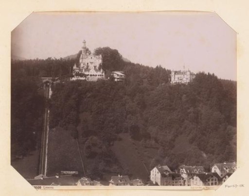 Funicular railway to Château Gütsch in Lucerne