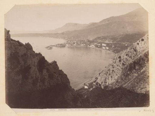 View of a bay at Menton