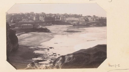 View of Biarritz from the sea