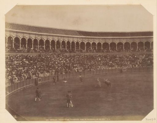 Bullfighting in the Plaza de Toros at Seville
