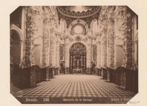 Interior of the sacristy of the Real Monasterio de La Cartuja at Granada