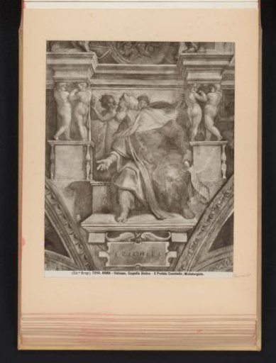 Fresco in the Sistine Chapel in Vatican City, depicting the Prophet Ezekiel