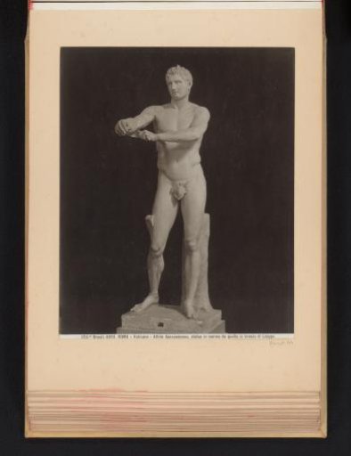 Sculpture of the Apoxyomenos in the Museo Pio-Clementino in Vatican City