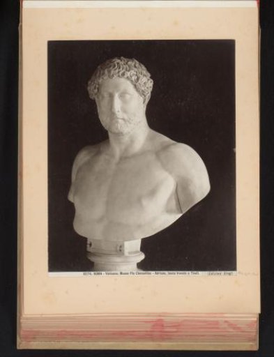 Bust of Emperor Hadrian in the Vatican Museums in Vatican City