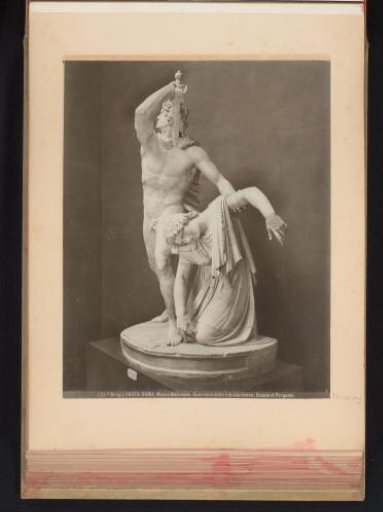 Sculpture of the Ludovisi Gaul in the Museo Nazionale Romano in Rome