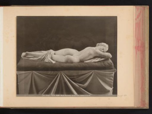 Sculpture of the Sleeping Hermaphroditus in the Museo Nazionale Romano