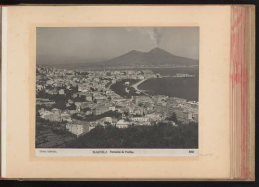 View of Naples from Posillipo, with the Vesuvius in the background