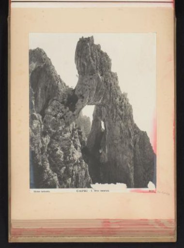 Stone arch along the coast of Capri