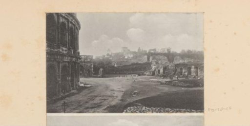 Photoreproduction of (possibly) a painting, representing a view of Rome