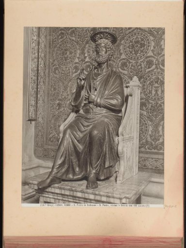 Sculpture in St. Peter's Basilica, representing Saint Peter