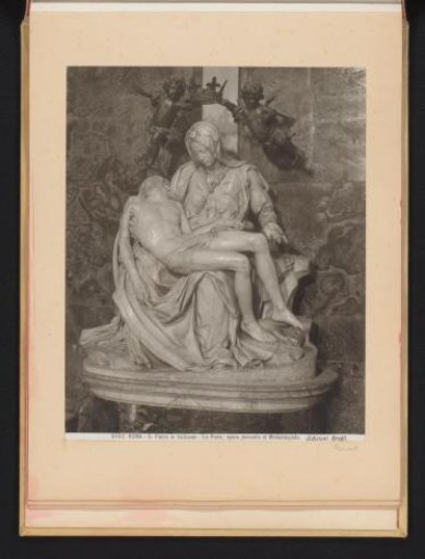 Sculpture in St. Peter's Basilica, representing Michelangelo's Pietà