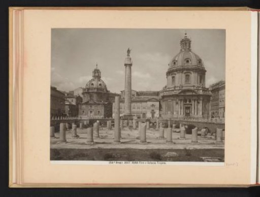 Roman Forum and the Column of Trajan in Rome