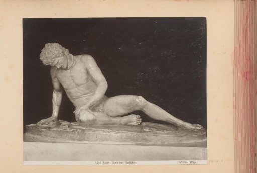 Sculpture in the Capitoline Museums in Rome, depicting the Dying Gaul