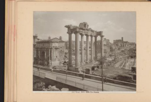 View of the Roman Forum in Rome
