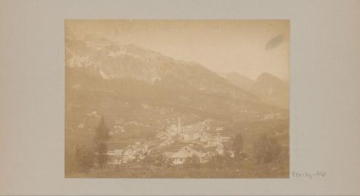 View of a village in the Alps, probably in Germany