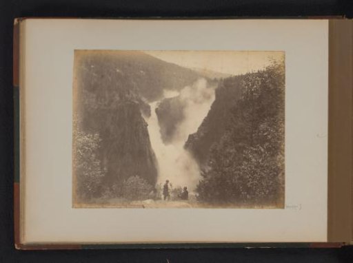 View of Rjukanfossen, a waterfall in Telemark