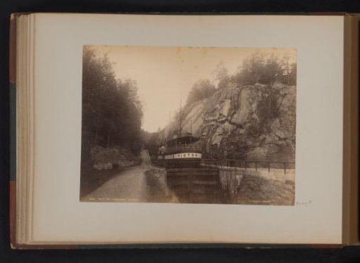 Telemark Canal with a ship before a lock