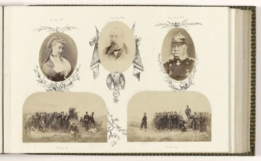 Photographic reproduction of a drawing depicting the Franco-German War