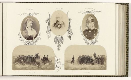Photographic reproduction of a drawing depicting the Franco-German War