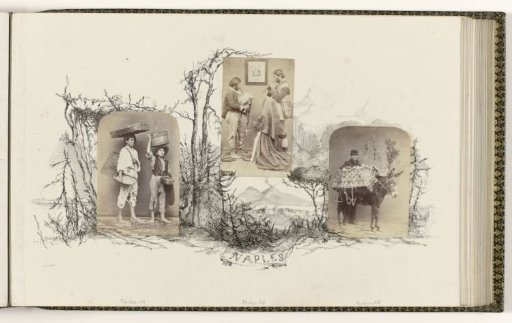 Portrait of two unknown boys with baskets