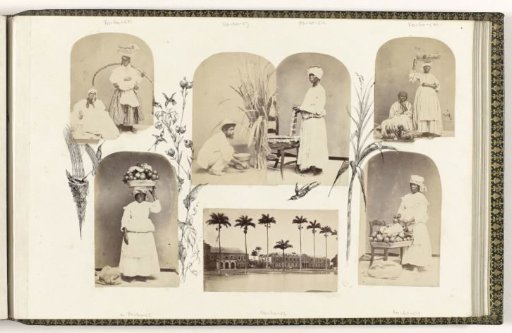 Portrait of an unknown woman with a fruit bowl on a chair beside her