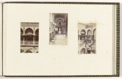 Arcade of a building with Moorish details