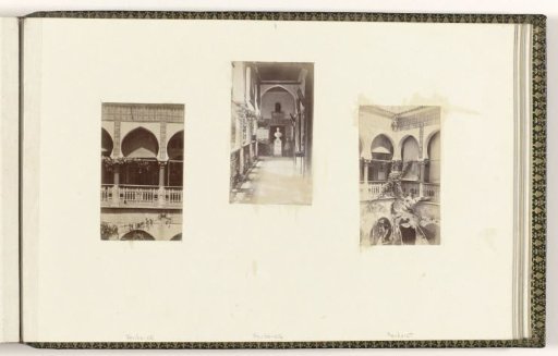 Arcade of a building with Moorish details