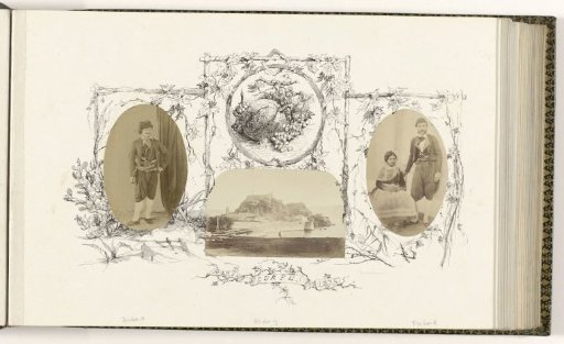 Portrait of an unknown man in costume, possibly on Corfu