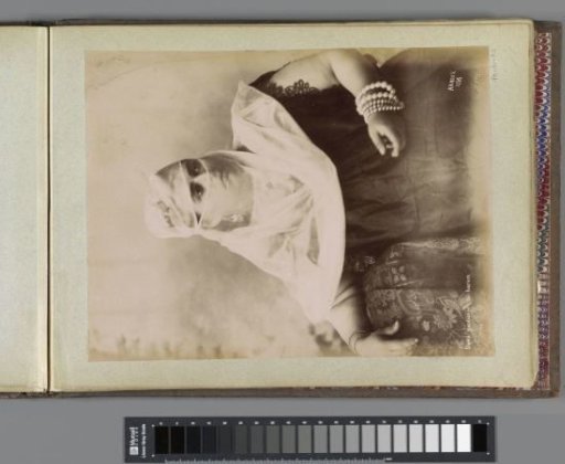 Portrait of a veiled harem guard