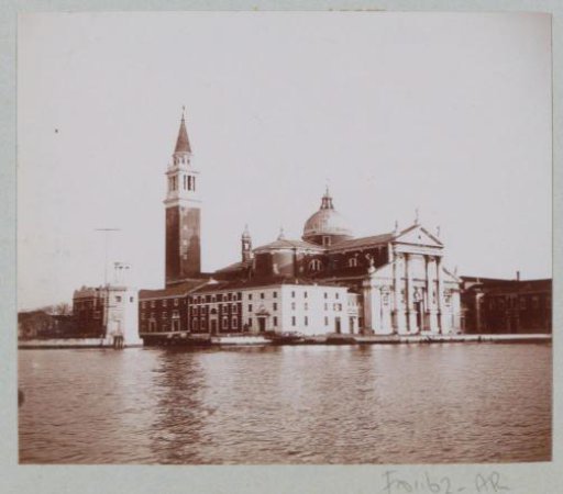 View of San Giorgio Maggiore with church in Venice