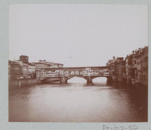 View of the Ponte Vecchio over the Arno in Florence