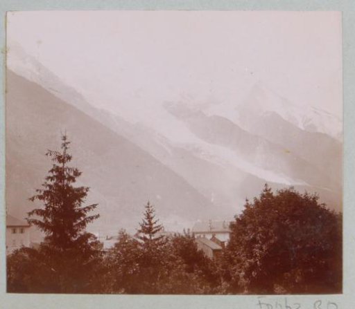 View of Snowy Mountain Slopes in the Alps
