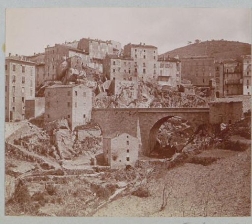 View of a Mountain Village, Probably on Corsica